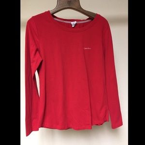 Small Calvin Klein Red Sleep Shirt